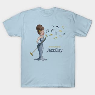 Woman Singing jazz day T-Shirt